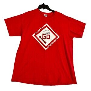 Monopoly GO Time Collect $200 Salary Red Graphic T Shirt Adult Large Hasbro Game